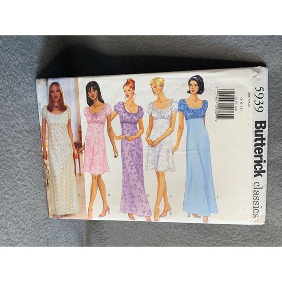 Butterick Misses Dress Sewing Pattern Sz 6-10 5939 - Uncut - Picture 3 of 4